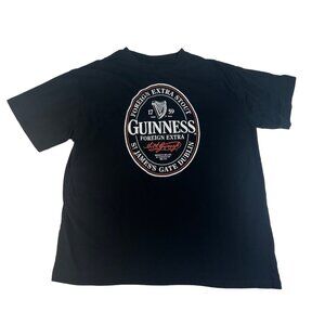 Guinness Foreign Extra Stout Logo TShirt Mens XL Black Graphic